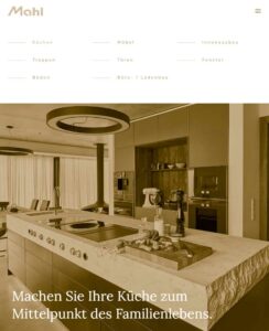 Navigation für Website