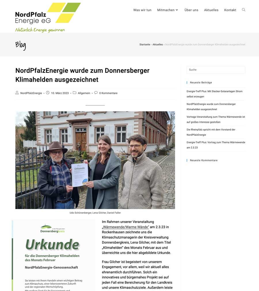 Blog NordPfalzEnergie